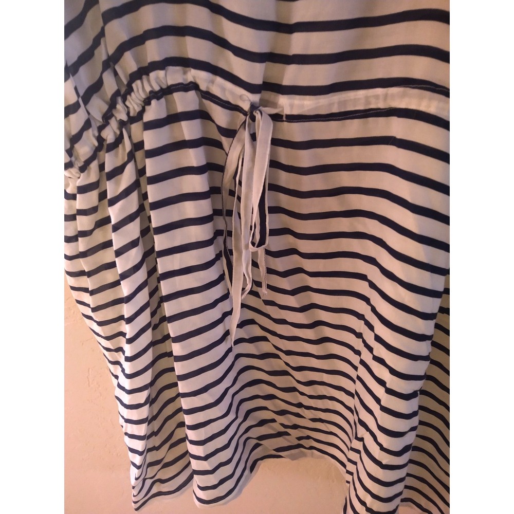 Lands End Woman's Sheer Oversized Short Sleeve Swim Cover-up Dress L 14/16 - Picture 4 of 8